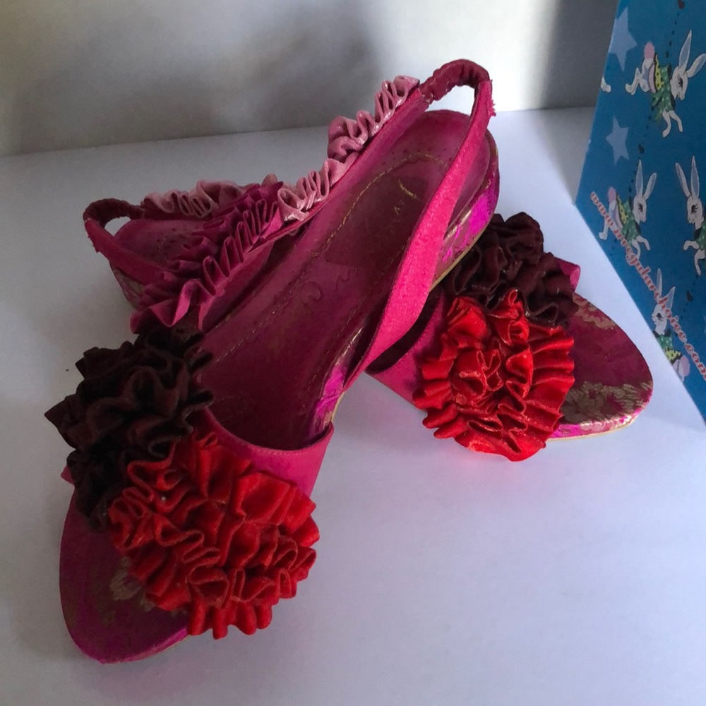Irregular Choice Ruched Ribbon Flats